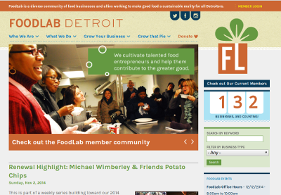 FoodLab Detroit homepage